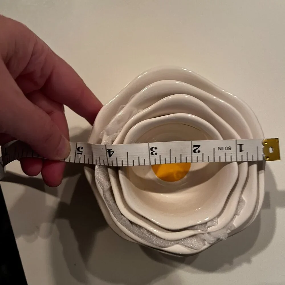 Measuring Cups by Rae Dunn‎ (Ceramic Egg Yolk Themed) (new)